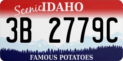 ID license plate 3B2779C