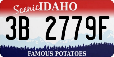 ID license plate 3B2779F