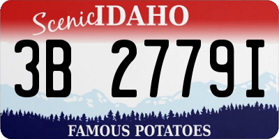 ID license plate 3B2779I