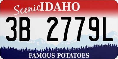 ID license plate 3B2779L