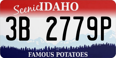 ID license plate 3B2779P