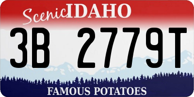 ID license plate 3B2779T