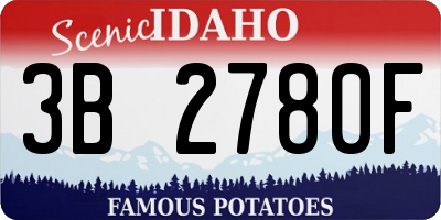 ID license plate 3B2780F