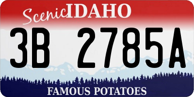 ID license plate 3B2785A
