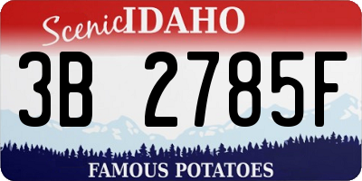 ID license plate 3B2785F