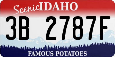 ID license plate 3B2787F