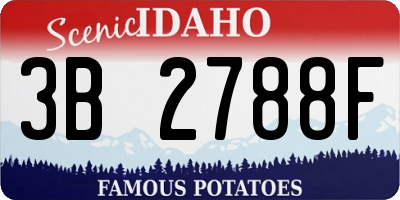 ID license plate 3B2788F