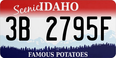 ID license plate 3B2795F