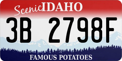 ID license plate 3B2798F