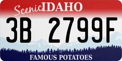 ID license plate 3B2799F