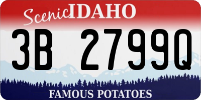 ID license plate 3B2799Q