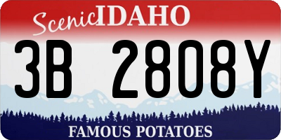 ID license plate 3B2808Y