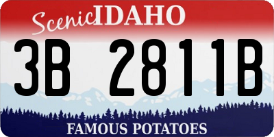 ID license plate 3B2811B