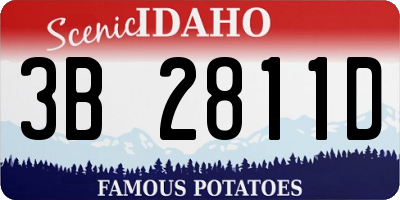 ID license plate 3B2811D