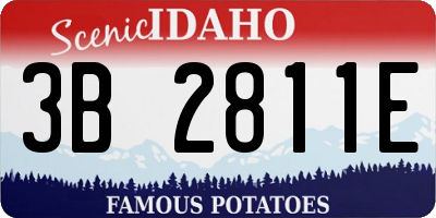 ID license plate 3B2811E