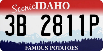 ID license plate 3B2811P