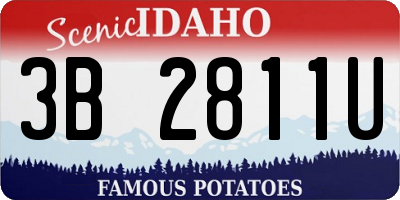 ID license plate 3B2811U