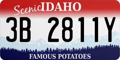 ID license plate 3B2811Y