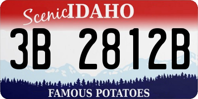 ID license plate 3B2812B