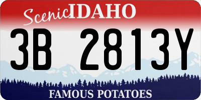 ID license plate 3B2813Y