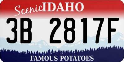 ID license plate 3B2817F