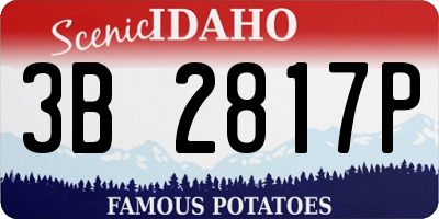 ID license plate 3B2817P