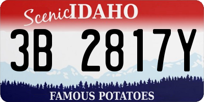 ID license plate 3B2817Y