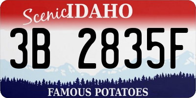 ID license plate 3B2835F