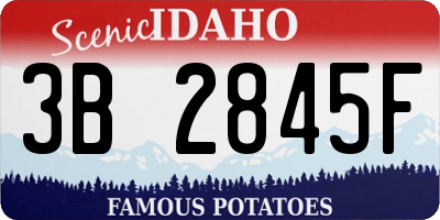 ID license plate 3B2845F