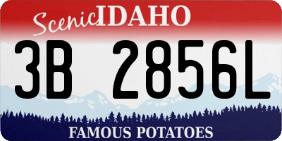ID license plate 3B2856L