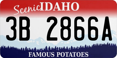 ID license plate 3B2866A