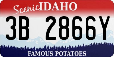 ID license plate 3B2866Y