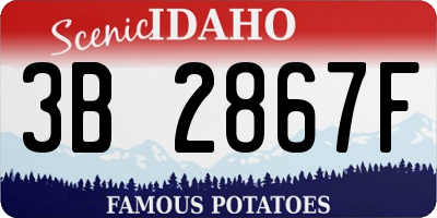 ID license plate 3B2867F