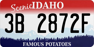 ID license plate 3B2872F