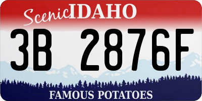 ID license plate 3B2876F