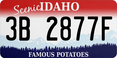 ID license plate 3B2877F