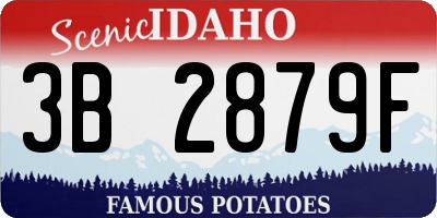 ID license plate 3B2879F
