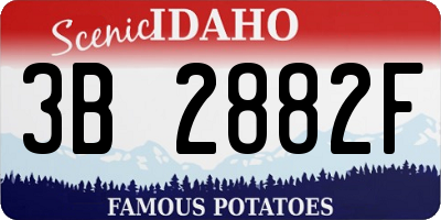 ID license plate 3B2882F