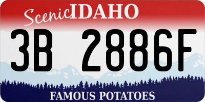 ID license plate 3B2886F