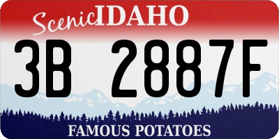 ID license plate 3B2887F