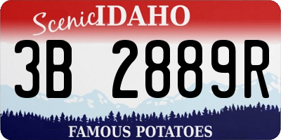 ID license plate 3B2889R