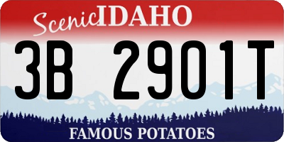 ID license plate 3B2901T