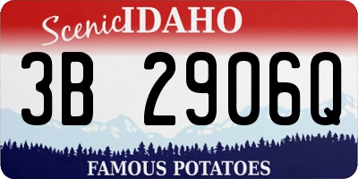 ID license plate 3B2906Q