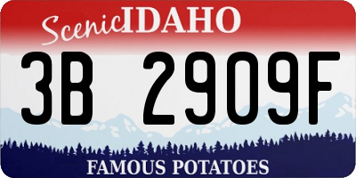 ID license plate 3B2909F
