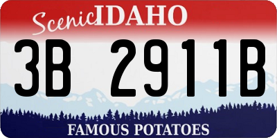 ID license plate 3B2911B