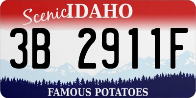ID license plate 3B2911F