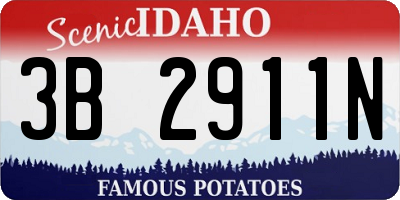 ID license plate 3B2911N