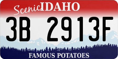 ID license plate 3B2913F