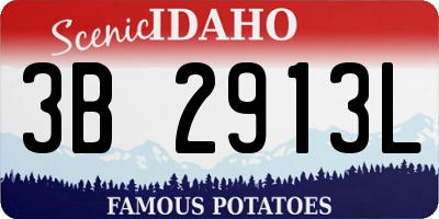ID license plate 3B2913L
