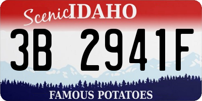 ID license plate 3B2941F
